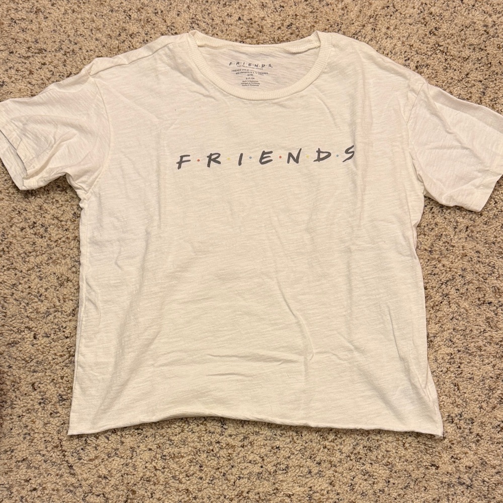 American Eagle Outfitters White 'Friends' Tee